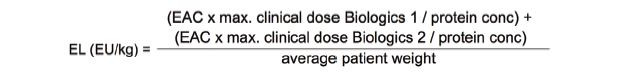 Setting Endotoxin Acceptance Criteria for Biologics IV and SC Mono- and Combination Therapies