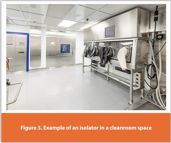 Figure 3. Example of an isolator in a cleanroom space