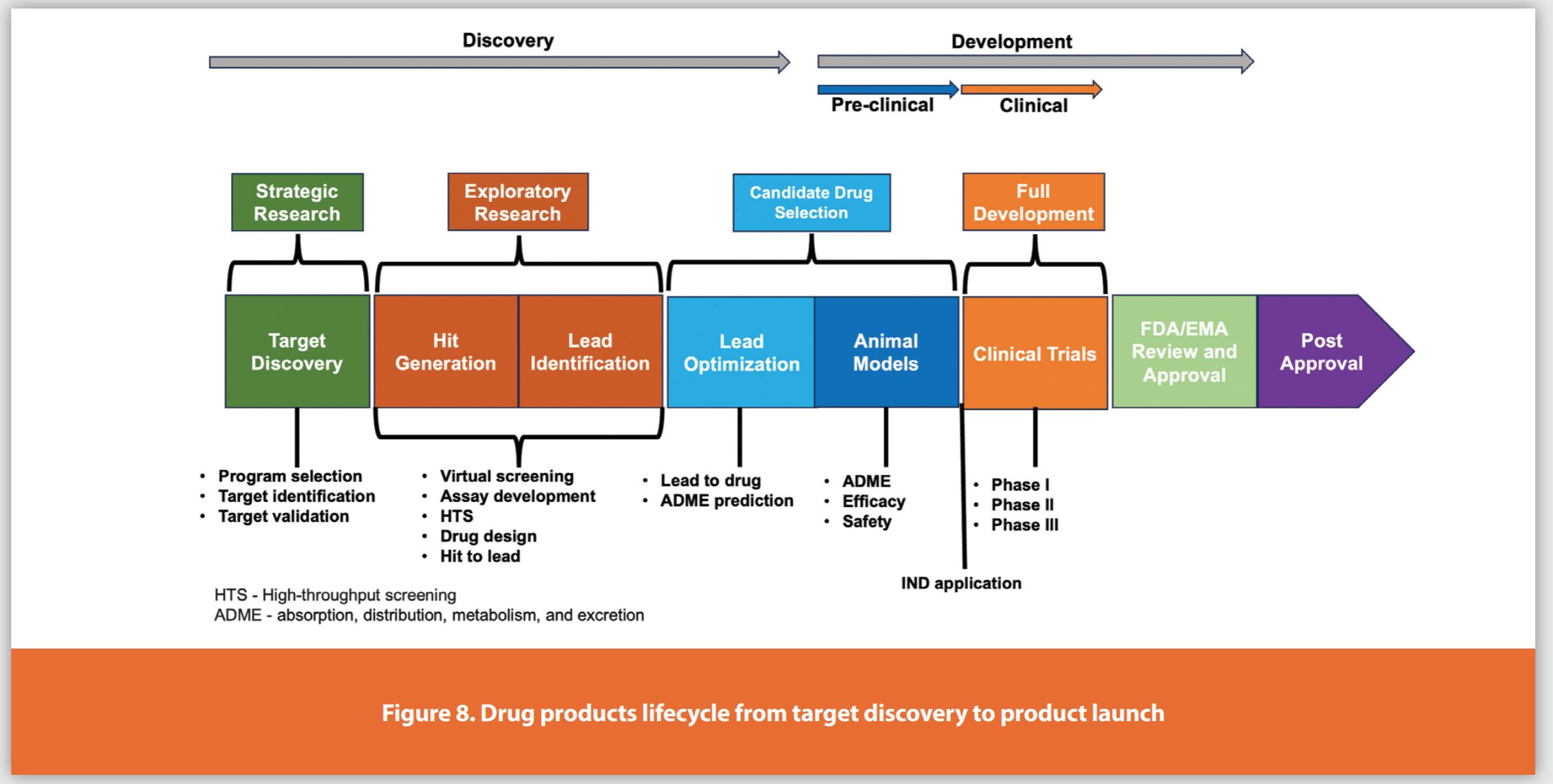 Figure 8. Drug products lifecycle from target discovery to product launch
