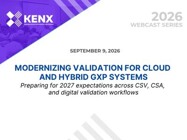 Modernizing Validation for Cloud and Hybrid GxP Systems