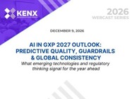 Partner Webinar - AI in GXP 2027 Outlook: Predictive Quality, Guardrails & Global Consistency